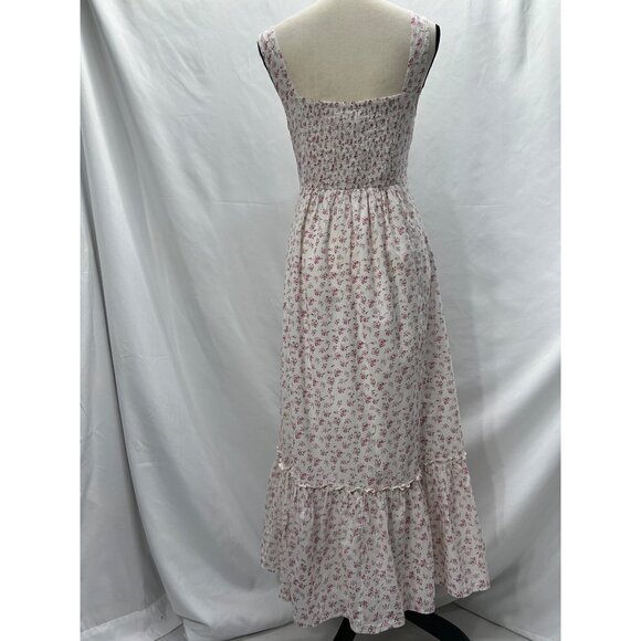 Urban Outfitters Romantic Floral Maxi Dress With Smocked Bodice & Button Front S - Picture 2 of 16